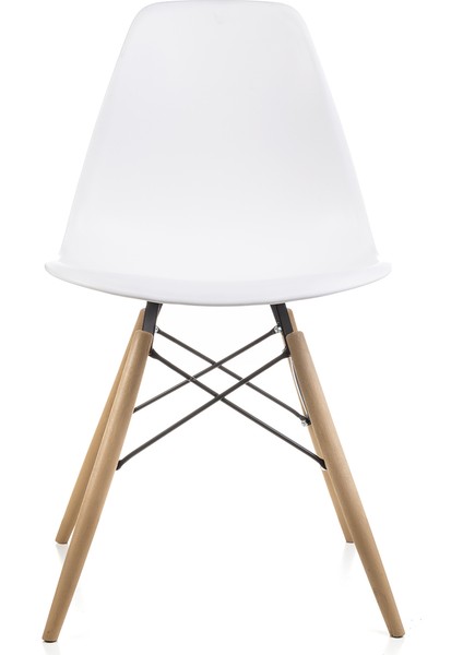 Beyaz Eames Sandalye 4 Adet Cafe Balkon Mutfak Sandalyesi