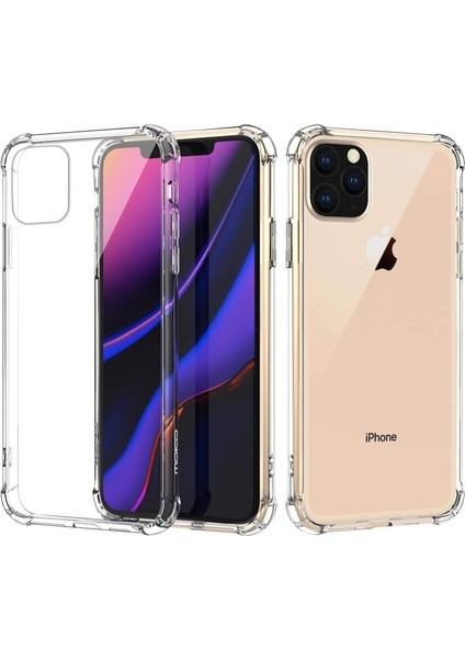 Apple iPhone 11 Pro Kılıf AntiShock Ultra Koruma + Nano Glass Şeffaf