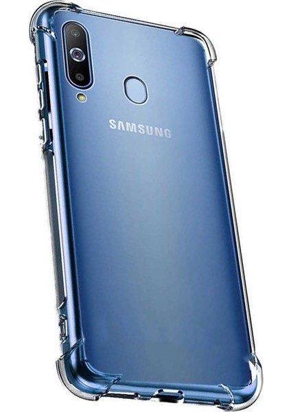 Samsung Galaxy A10s Kılıf AntiShock Ultra Koruma + Nano Glass Şeffaf