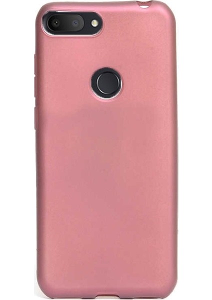 Alcatel 1S Kılıf Premier Silikon Esnek Koruma + Nano Glass Mürdüm