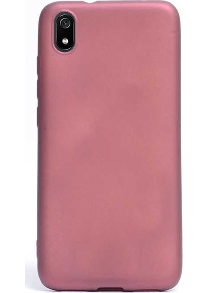 Xiaomi Redmi 7a Kılıf Premier Silikon Esnek Koruma + Nano Glass Mürdüm