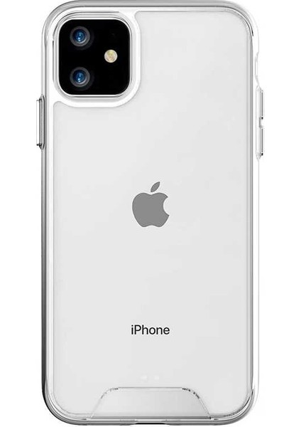 Apple iPhone 11 Kılıf Gard Nitro Şeffaf Sert Silikon Şeffaf