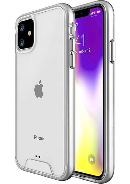 Apple iPhone 11 Kılıf Gard Nitro Şeffaf Sert Silikon Şeffaf
