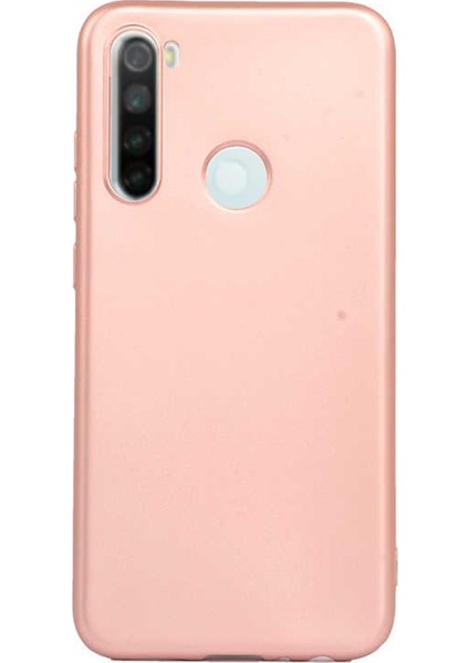 Xiaomi Redmi Note 8 Kılıf Premier Silikon Esnek Koruma + Nano Glass Bronz