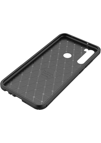 Xiaomi Redmi Note 8 Kılıf Negro Karbon Dizayn Silikon Lacivert