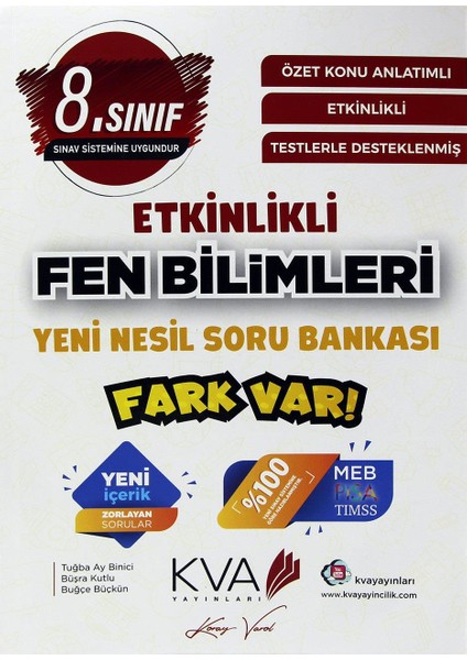 8.Sınıf Fark Var Fen Bilimleri Etkinlikli Soru Bankası