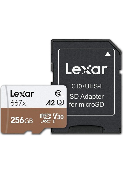 256 GB 667X Microsdxc Hafıza Kartı + SD Adaptör