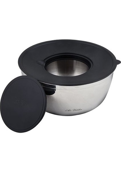 Çelik Karıştırma Çırpma Saklama Kabı 24 cm