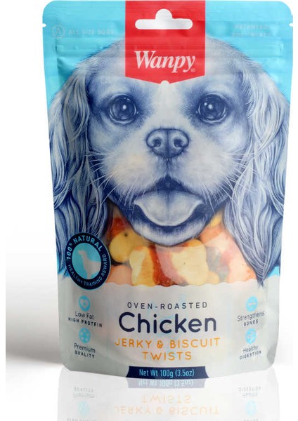 Bisküvi Üzeri Tavuk Sargılı Köpek Ödülü 100gr