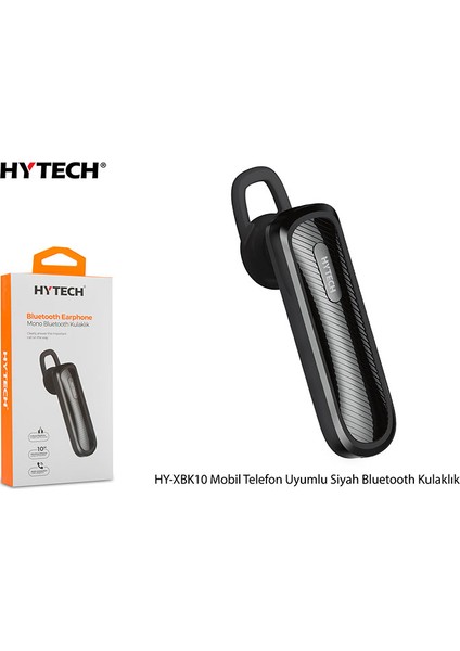 HY-XBK10 Mobil Telefon Uyumlu Siyah Bluetooth Kulaklık