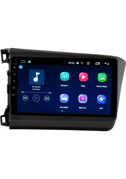 Honda 2014 Civic 9" Android Double Teyp