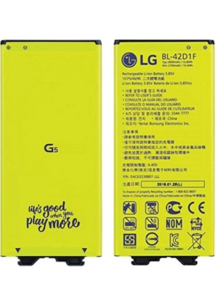 Lg G5 2800 Mah Batarya