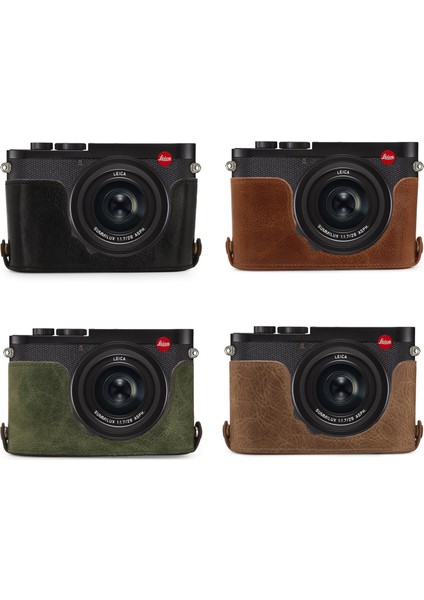 MG1721 Leica Q2 Hakiki Deri Kamera Çantası Tek Dip indirimleri