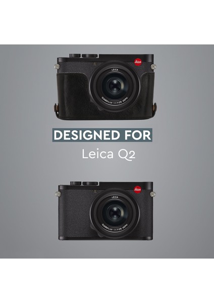 MG1718 Leica Q2 Hakiki Deri Kamera Çantası Tek Dip modelleri