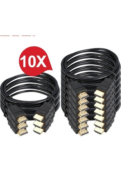 1,5 mt HDMI 1.4b 3D 10 Adet Kablo