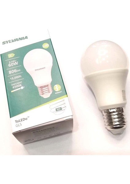 8,5 W LED Ampul E-27 Beyaz