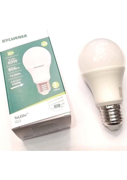 8,5 W LED Ampul E-27 Beyaz