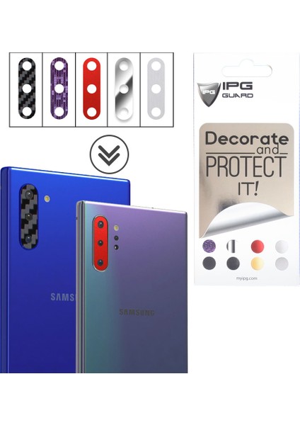 Samsung Galaxy Note 10 / Note 10 Plus (5G) Için Kamera Lens Koruma Set (5 Adet)