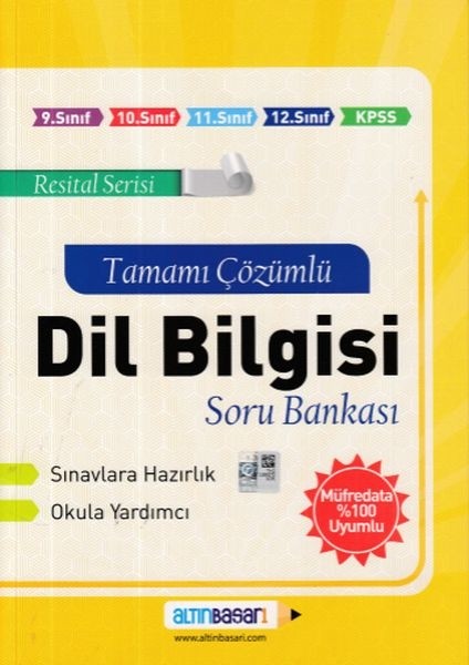 Dil Bilgisi Tamamı Çözümlü Soru Bankası