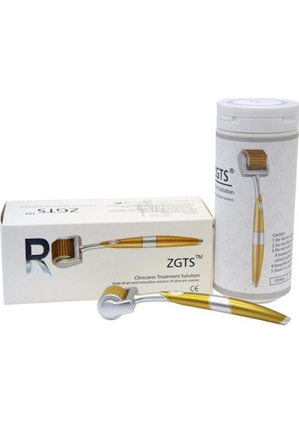 Zgts Derma Roller Titanyum Iğneli 1.0 mm Gold G-381