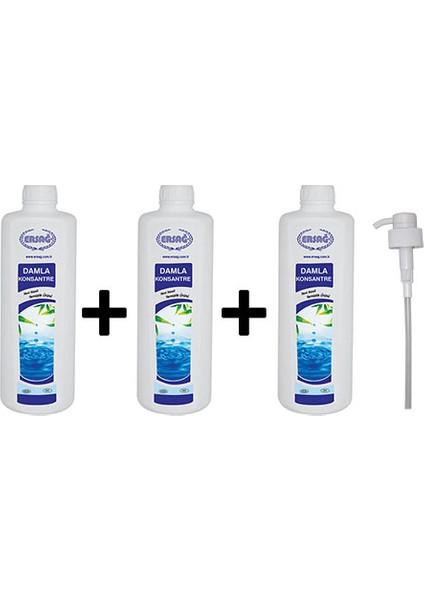 Damla Konsantre. Bitkisel Ürün 1000 ml Üçlü Set APARATLI161