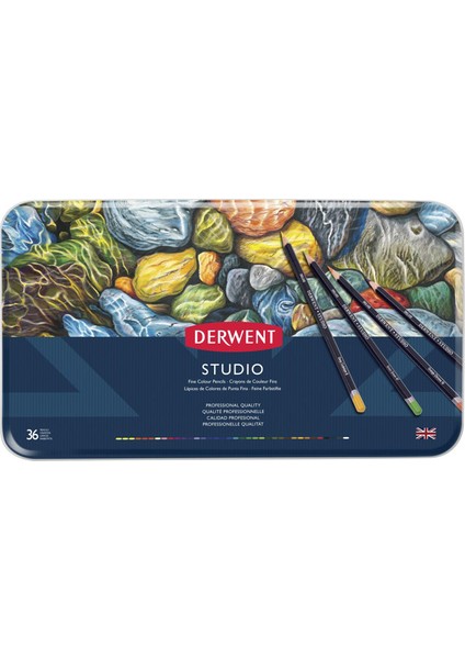 Studio Pencils Kuruboya Kalemi 36'lı Teneke Kutu