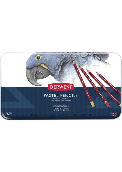 Pastel Pencil 36'lı Teneke Kutu Pastel Kalem Seti