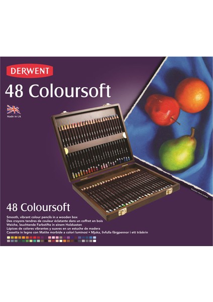 Coloursoft Pencils Yumuşak Kuruboya Kalemi 48'li Ahşap Kutu