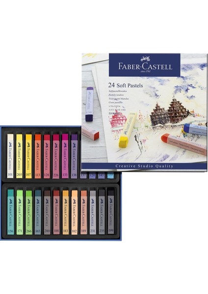 Creative Studio Toz (Soft) Pastel Boya 24 Renk