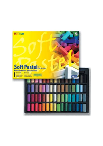 Gallery Artists' Soft Pastel Boya (Toz Pastel Boya ) 64 Renk Yarım Boy