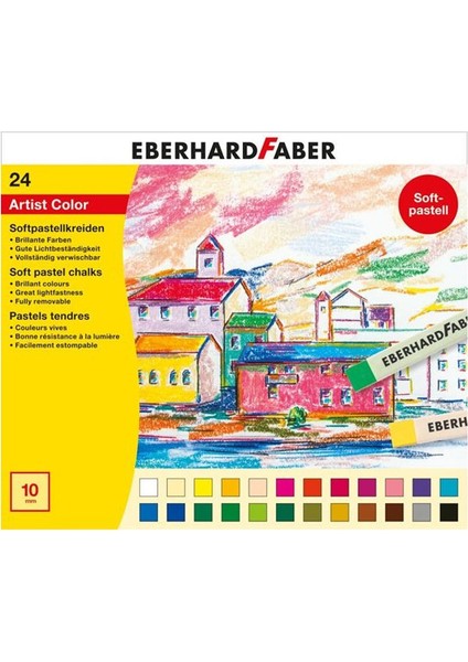 Eberhard Faber Soft Pastel Boya (Toz Pastel Boya) 24 Renk