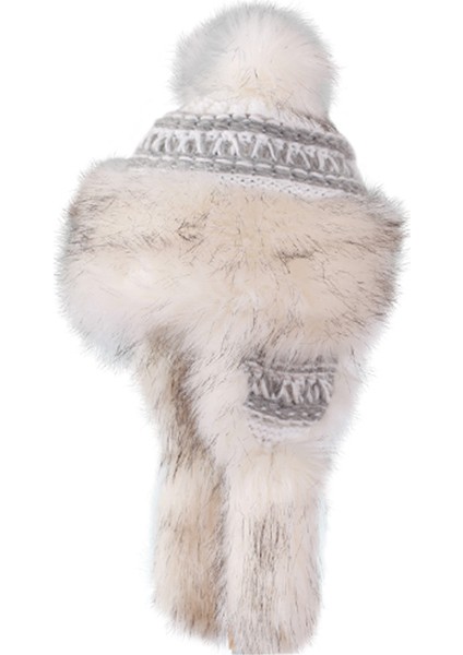 Bajka SRL.H017 Wihte/grey Kadın Şapkalar