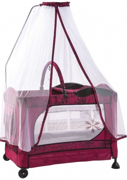C-1002 Padişah Oyun Parkı Bebek Beşiği - Bordo