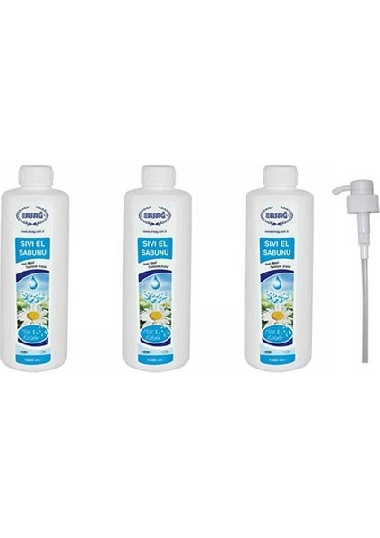 Sıvı El Sabunu 3 x 1000 ml + Pompa