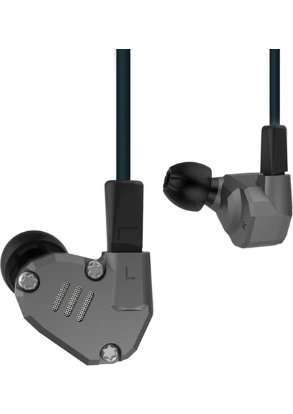 KZ ZS6 Hybrid Quad Driver Kulak İçi Kulaklık Siyah