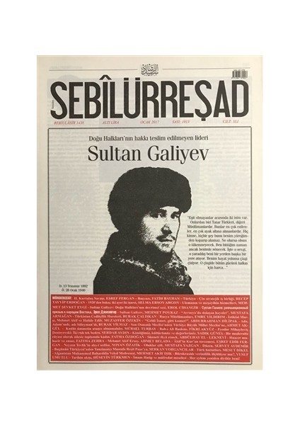 Sebilürreşad Dergisi Sayı : 1013 Ocak 2017