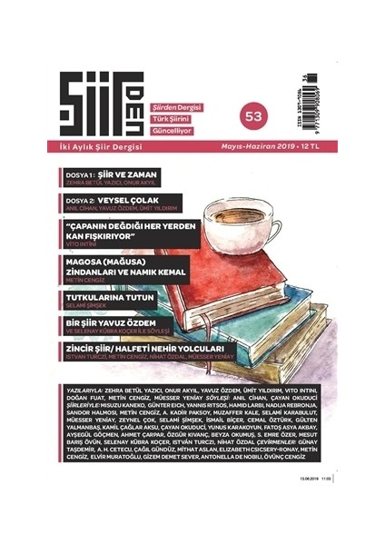 Şiirden İki Aylık Şiir Dergisi Sayı: 53 Mayıs - Haziran 2019