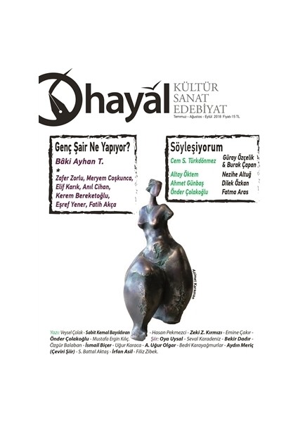 Kültür Sanat Edebiyat Dergisi Sayı: 66 (Temmuz-Ağustos-Eylül) 2018