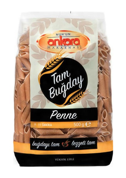 Nuhun Ankara Tam Buğday Penne 500 gr
