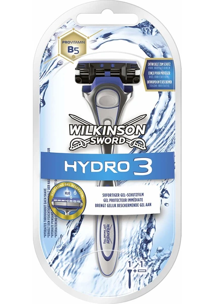 Wilkinson Sword Hydro 3 Sistem Tıraş Bıçağı + 1 Yedek