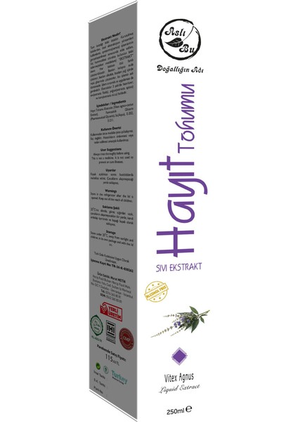 Aslı Bu Hayıt Tohumu Ekstraktı 250 ml