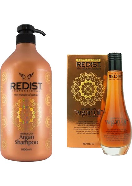 Argan Şampuan 1000 ml + Argan Yağı 100 ml