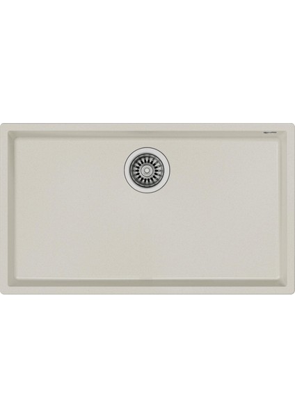 Square 72.40 Tg Brıght Cream Granit Evye, Tezgahaltı