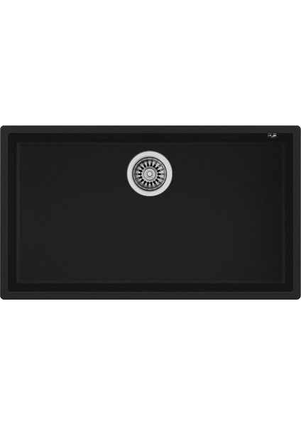 Square 72.40 Tg Black Granit Evye, Tezgahaltı