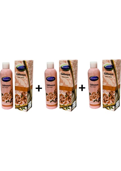 3 Adet Mecitefendi Gül Suyu 3 x 250 ml
