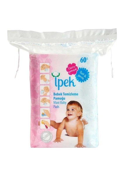 Bebek Temizleme Pamuğu 60'lı 6 Paket