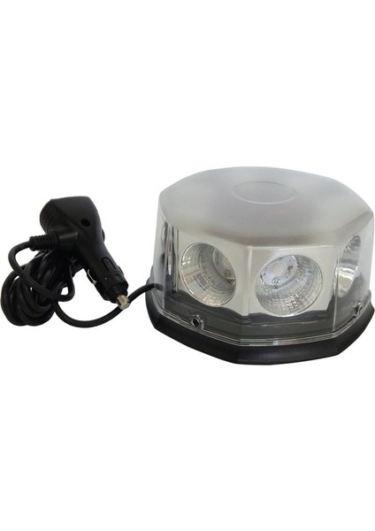 Mıknatıslı Tepe Lambası Cree Ledli Yuvarlak Kırmızı Mavi 12V / LAIK110