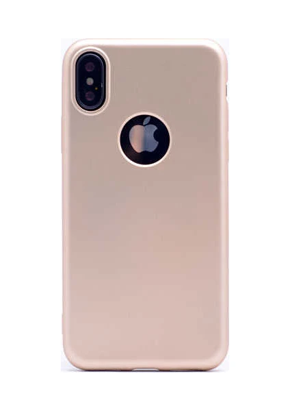 Apple iPhone X Premier Silikon Kılıf - Gold