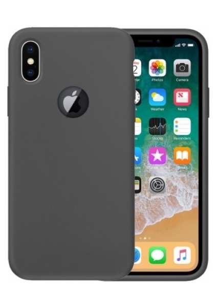 Apple iPhone X Premier Silikon Kılıf - Siyah