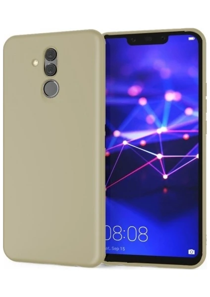 Huawei Mate 20 Lite Premier Silikon Kılıf - Gold